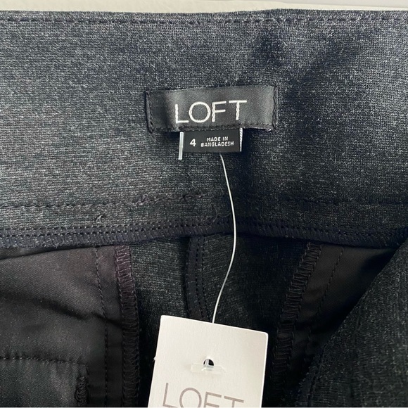 Loft Size 4 Dark Grey Skinny Ponte Pants - Picture 6 of 7